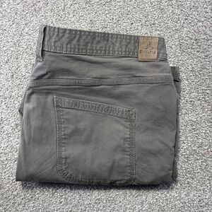 PrAna Pants Mens 42x30 Gray Relaxed Fit Canvas Chino Casual Outdoor Pockets